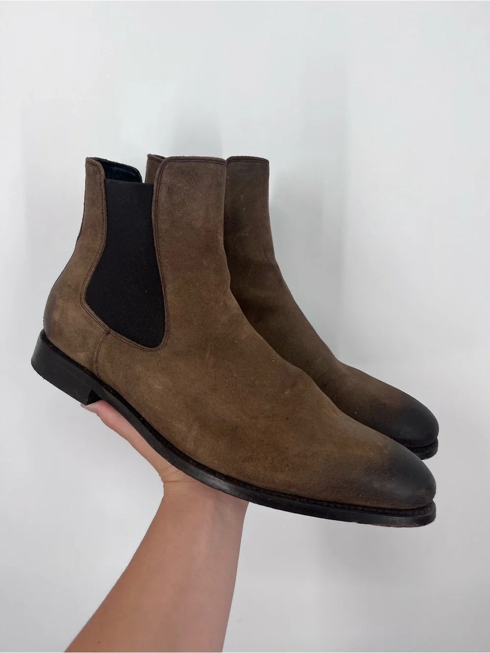 Thursday Boot Co. Men’s Brown Suede Cavalier Chelsea Boots 13